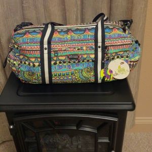 Large Sakroots Elephant and Jungle Print Purse